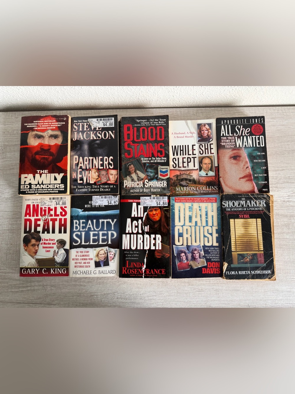 True Crime Paperbacks Lot Of 10 Murder Killer Homicide Detective